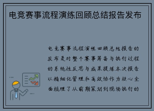 电竞赛事流程演练回顾总结报告发布
